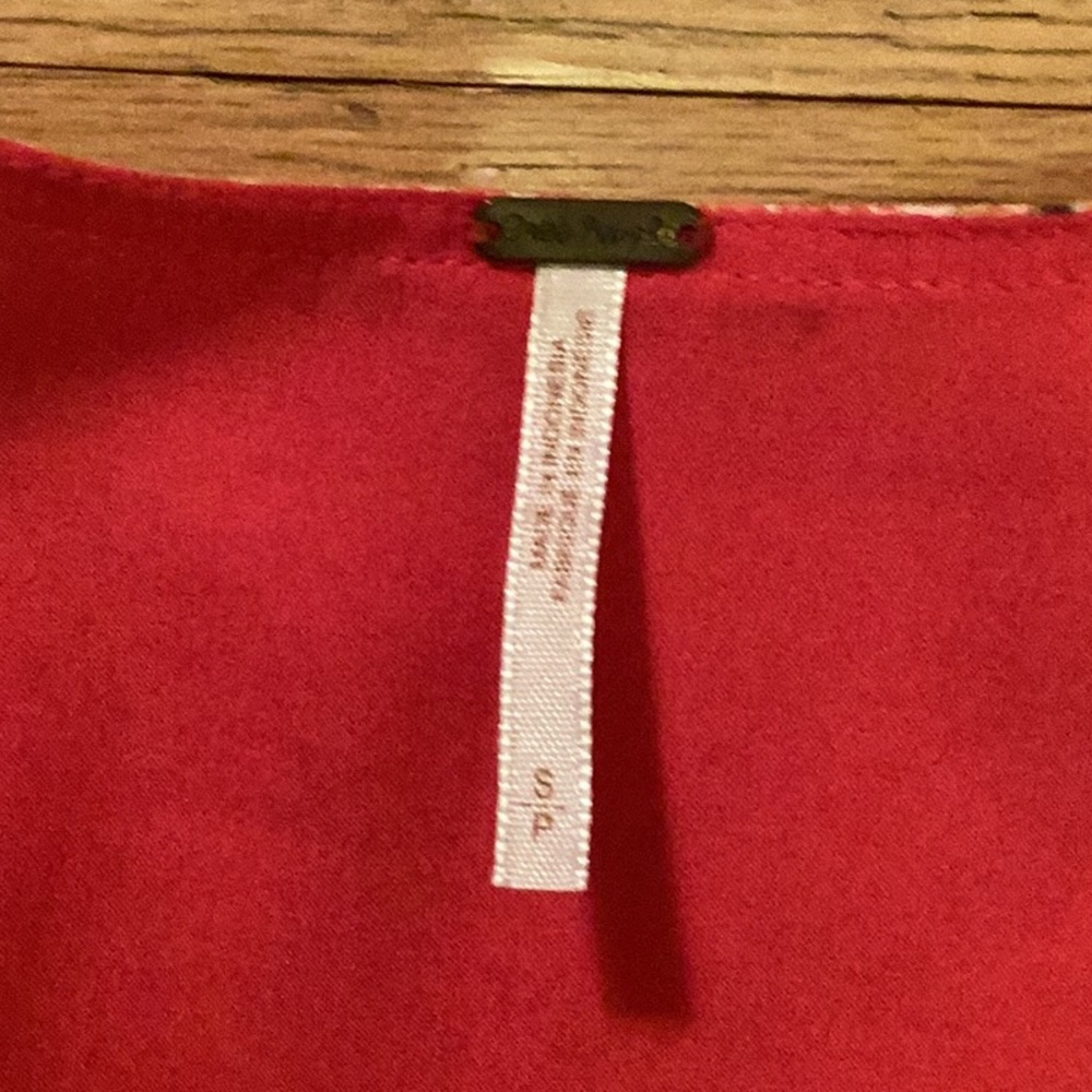 Free People Red and White Floral Tunic - Picture 9 of 13
